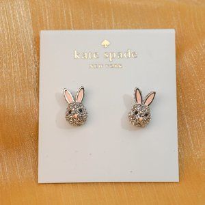 Kate Spade Rabbit Head Studs in Silver (with DUST BAG)
